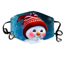 Load image into Gallery viewer, Red Hat Snowman Face Mask
