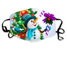 Load image into Gallery viewer, Snowman Tree Face Mask
