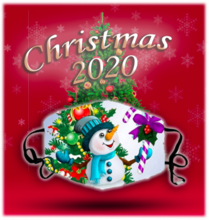 Load image into Gallery viewer, Snowman Tree Face Mask
